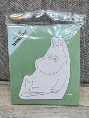 Moomin Thinking Face Series Die-Cut Sticky Notes Memo Pad | New | Japan